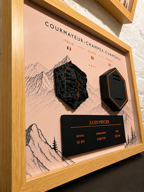 Cadre Trail Legacy Personnalisé CCC – Courmayeur-Champex-Chamonix