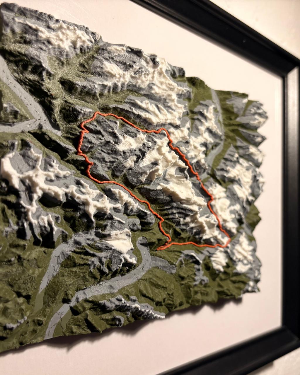 UTMB — Le massif du Mont-Blanc en relief