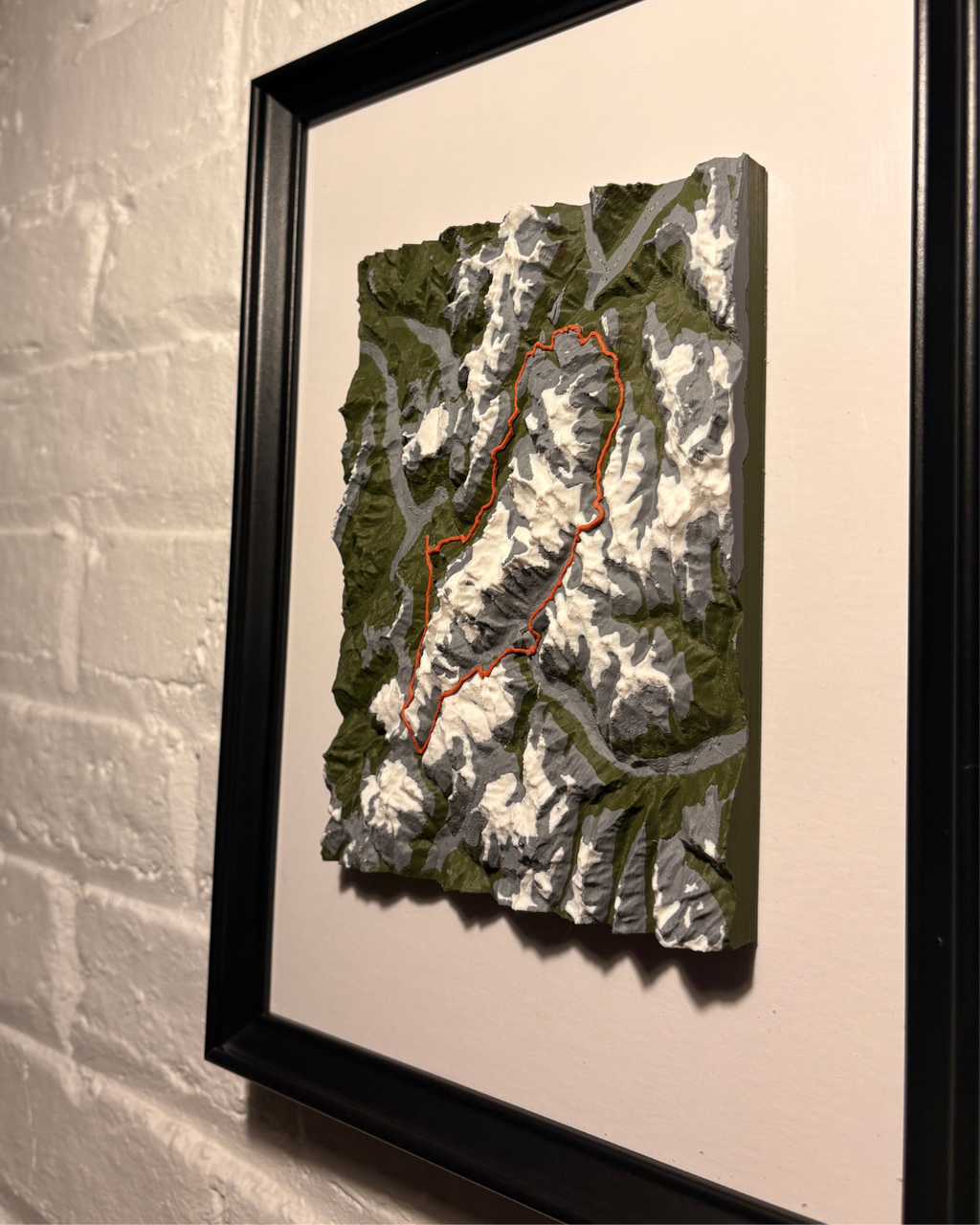 UTMB — Le massif du Mont-Blanc en relief