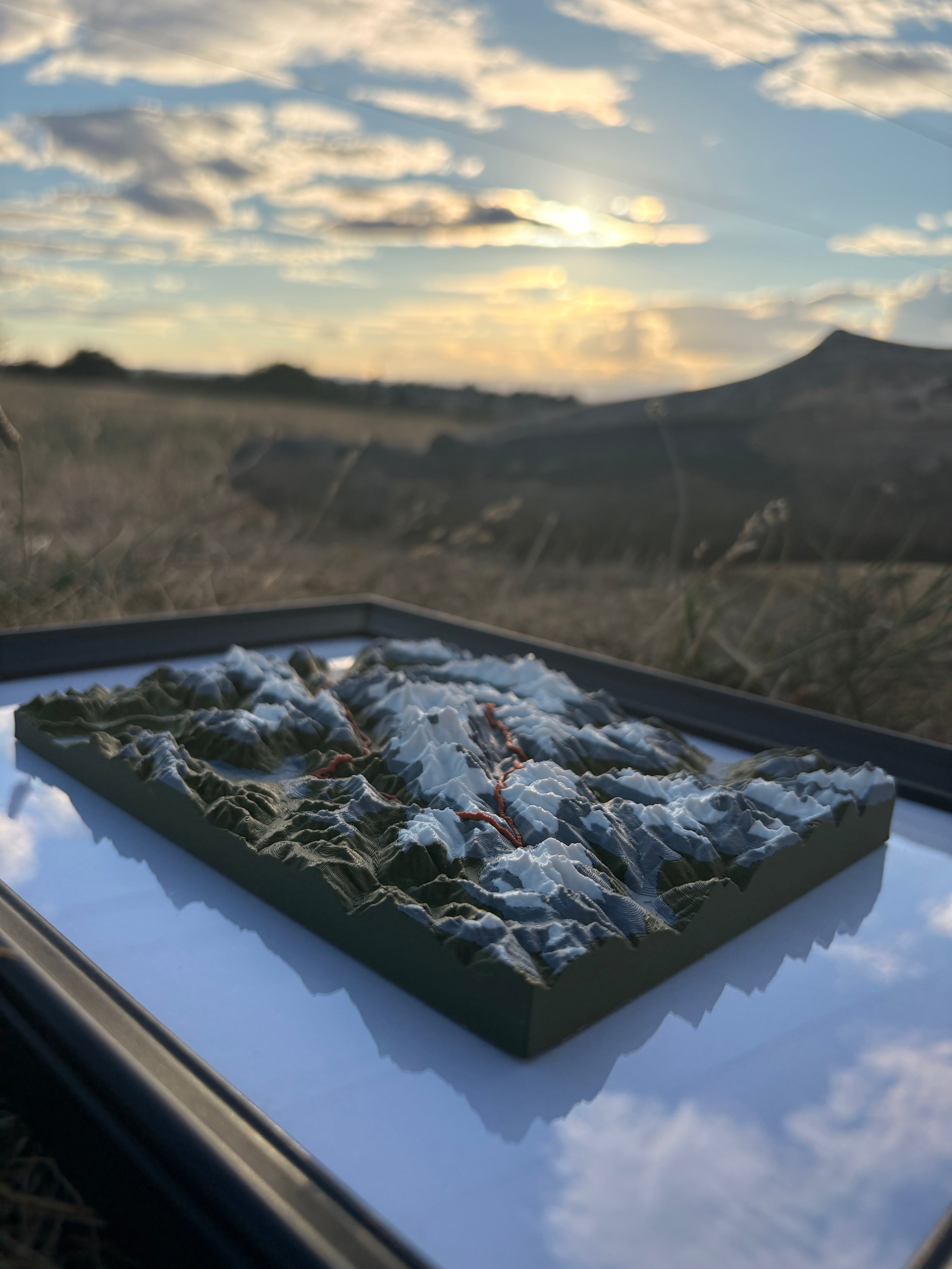 UTMB — Le massif du Mont-Blanc en relief