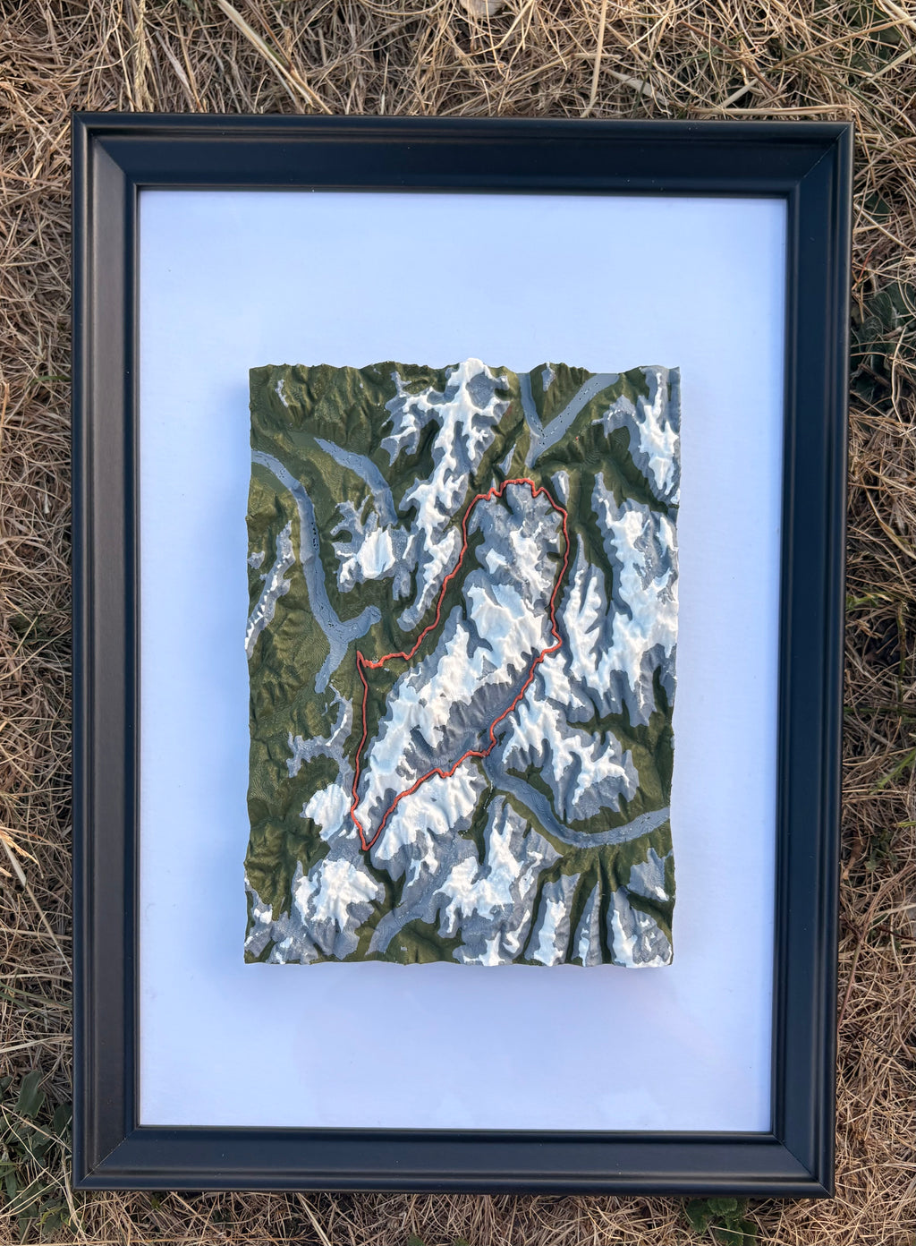 UTMB — Le massif du Mont-Blanc en relief